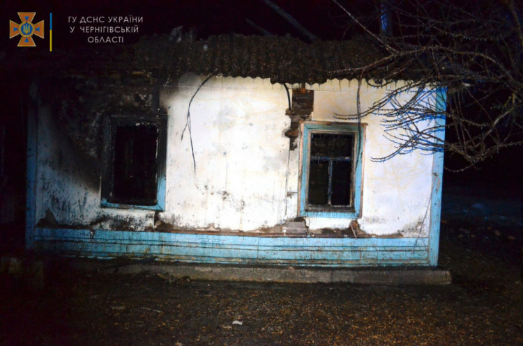 Пожежа на Чернігівщині, в якій загинули діти